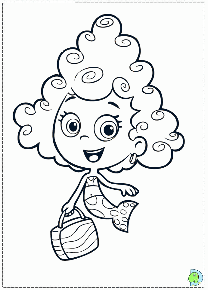 Plansa de colorat cu Bubble Guppies 32 31